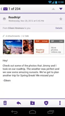 Yahoo Mail android App screenshot 1